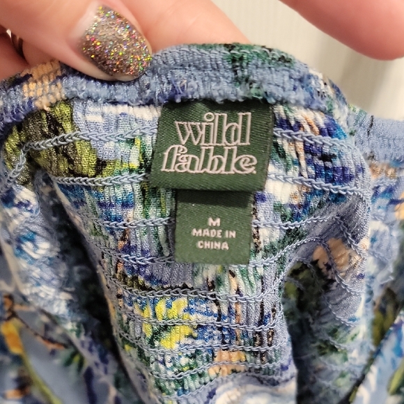 Wild Fable Blue Floral Camisole Top - Picture 2 of 4